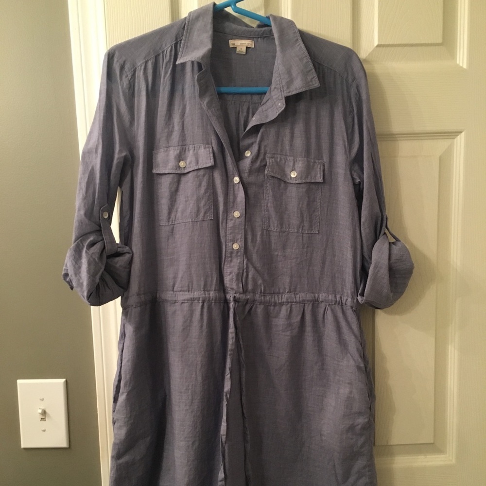 Blue/Plaid Cotton Gap Dress Size Small